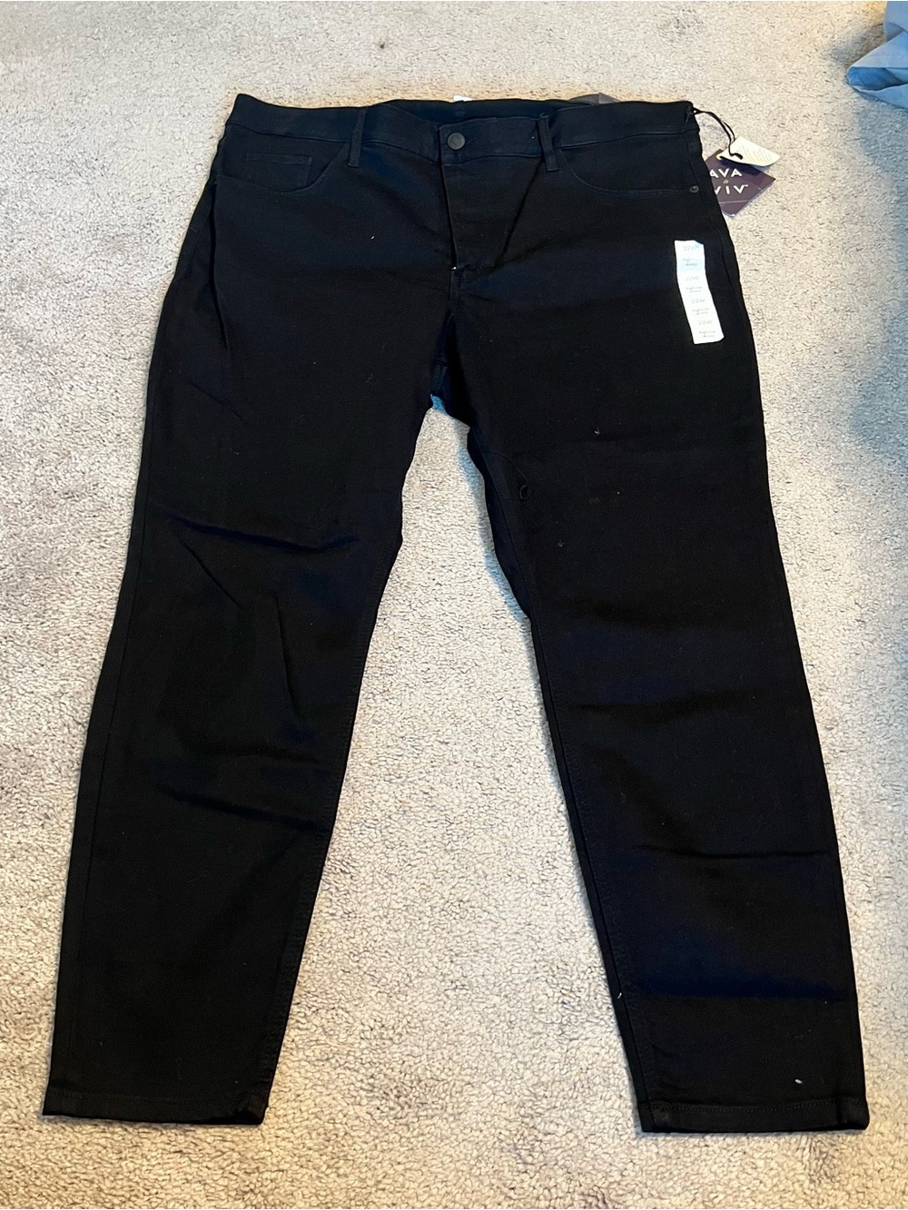 NWT Ava & Viv Black High Rise Comfort Waist Skinny Jeans